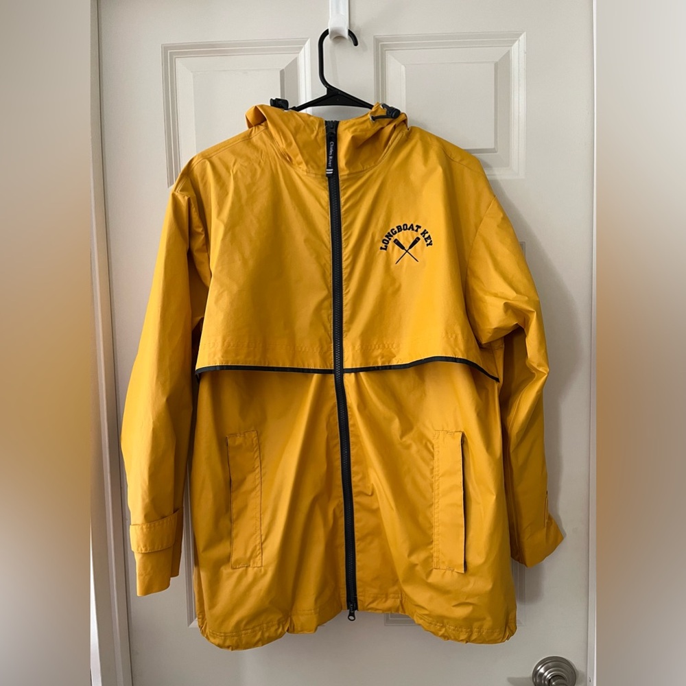 Men’s Charles River Apparel ® New Englander Rain Jacket Longboat Key Yellow S